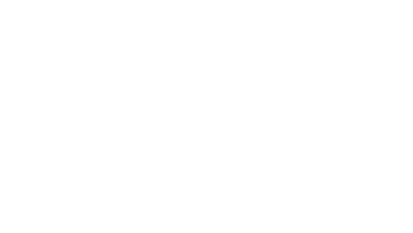 cozy cove candle co mountain logo retina