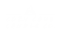 cozy cove candle co mountain logo
